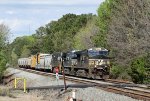 NS 9944 leads a short train 350-08 eastbound